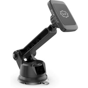 WixGear Dashboard Mount, Universal Magnetic Phone Holder for Car, Windshield Mount and Dashboard Mount Holder for Cell Phones and Tablets with Long Adjustable Arm  (New Rectangle Head)