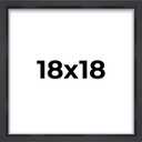 18x18 Shadow Box Frame Contemporary Black Finish | 3/4" Depth of Usable Space| Interior Size 18x18 Inches| UV Resistant Acrylic, Acid-Free Backing, Wall Hangers | Made in USA
