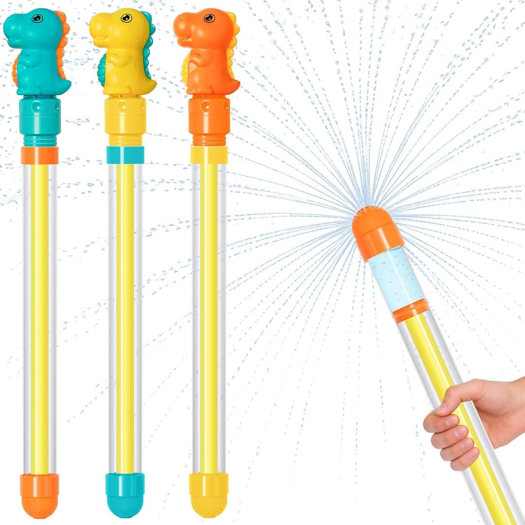 Dsmile 3 Pcs Firework-Shaped Spray Water Gun for Kids,Squirt Gun Umbrella-Shaped Spray for Swimming Pool Beach Summer Outdoor Water Party Games