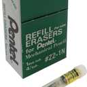 Pentel Refill Eraser for Mechanical Pencils, White, 12 Tubes, 4 Erasers Per Tube (Z2-1N)