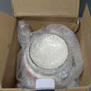 Tea Kettle Pot for Stove Top,Porcelain Large Enamel Teakettle,3.3L Colorful Teapot Floral Ceramic for Stovetop,Retro Classic Design (Ivory)