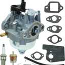 GVC160 Carburetor Compatible with Honda GCV160LA0 GCV160LA1 HRR216K10 HRR216K11 HRR216K9 HRS216K5 HRS216K6 HRS216K7 Lawn Mower with Spark Plug Replaces 16100-Z8B-901