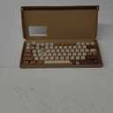 Owpkeenthy Retro XDA Keycaps, PBT 138 Keys Brown Keycap Set for Cherry MX Covers Fullsize 60% 65% 75% Keyboard XDA Coffee Cat