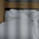 Full Mattress Topper Extra Thick Pillowtop Cooling Mattress Topper Plush Mattress Pad Cover Protector with 8-21 Inch Deep Pocket 3D Snow Down Alternative Fill White