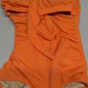 SHAPSHE Women's Tummy Control Swimsuit One Piece Slimming Bathing Suit Cutout Tie Knot Front Bikini Push Up Swimwear