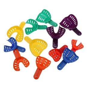 Dental Impression Trays Perforated Disposable For Child/Adult (12/ bag) L M S