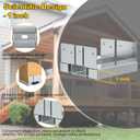 Galvanized Post Base for Concrete, Adjustable Aluminum-zinc Plated Steel Deck Post Anchor Base,Post Base Holder with 1" Standoff for Deck Gazebo Pergola Porch (10, 6x6)