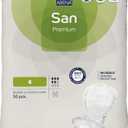 Abena San Premium Incontinence Pads, Moderate Absorbency, (Sizes 4 to 7), Size 4, 30 Count