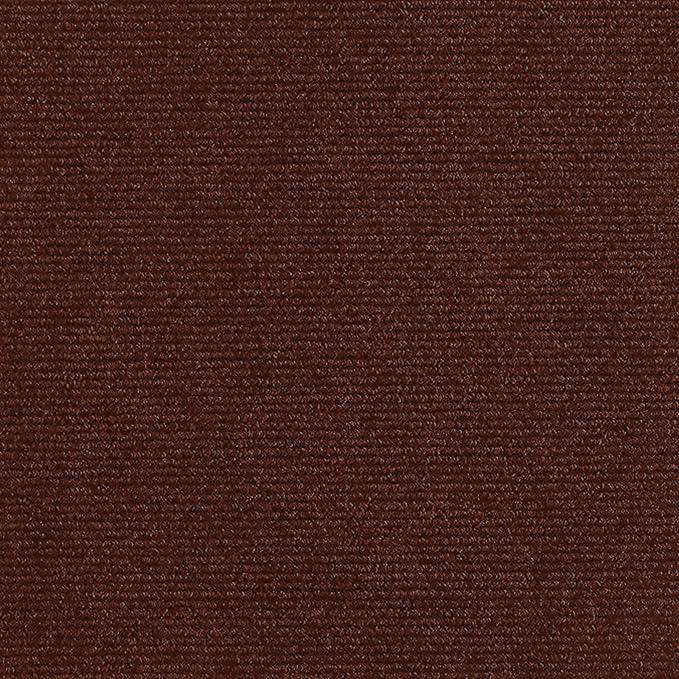 24 * 24in Peel and Stick Carpet Tiles, Self Adhesive Floor Squares with Extra Soft Pad, Easy Installation for Bedroom, Living Room, Office, Rental (30, Brown)
