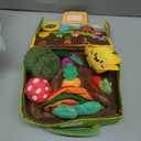 hahaland Baby Toys 6-12 Months - Fruits Vegetables Garden Plant Plush - 6 Month Old Toys Montessori Sensory Toy Carrot Flower with Rattles Mirror Squeaker Textures Crinkle Tissues, Baby Gifts 9 Month, 3.54 inches