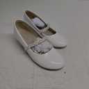 DREAM PAIRS Girls Dress Shoes Low Heels for Little Big Girl Mary Jane Shoes with Pearl Rhinestones Flower Girl Pumps Princess Wedding Party US 5