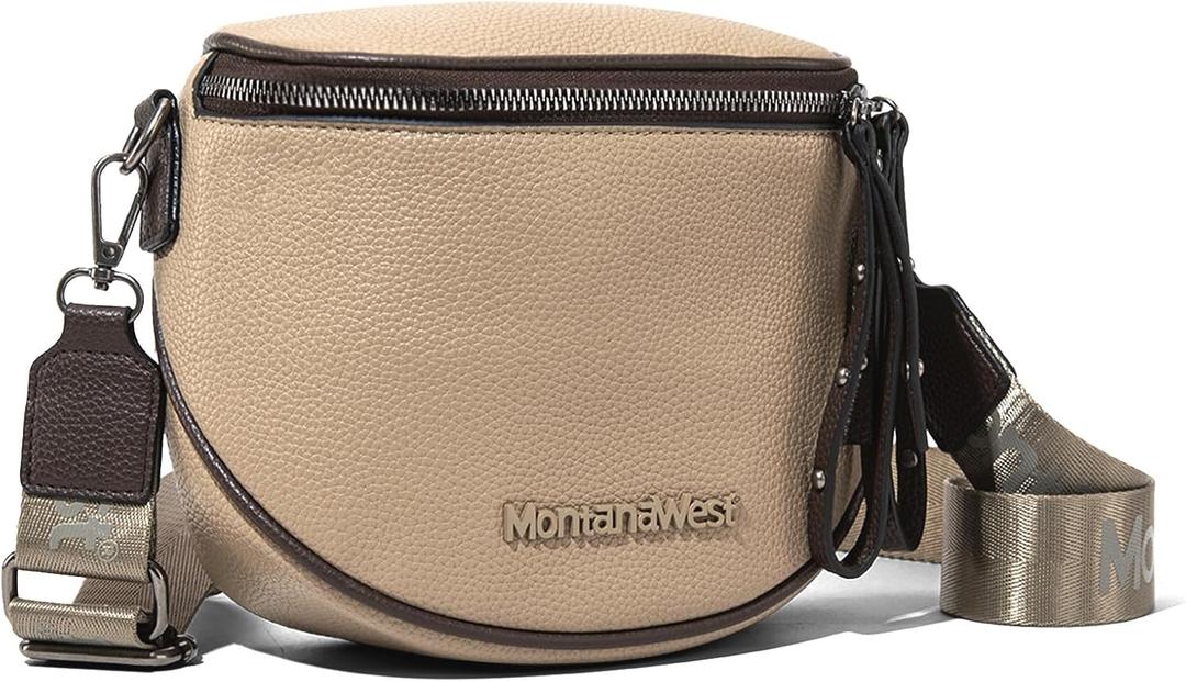 Montana West Large Crossbody Bags for Women Bum Bag Sling Purse with Adjustable Strap