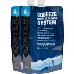 Squeezable Pouches for Squeeze Water Filtration System