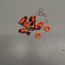 RC Wheel Hex 13mm Extended Wheel Hub Drive 14mm to 17mm with Anti-dust Cap Nuts 17mm Alum for Arrma Senton Granite Big Rock Vorteks 3S Senton Granite Mega550 Infraction Mega570 Upgrade Parts (Red)