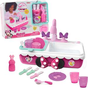Minnie's Happy Helpers Magic Sink Set, Pretend Play Working Sink, Kids Toys for Ages 3 Up by Just Play