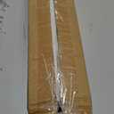 LazBlinds No Tools No Drill TDBU Cordless Roman Shades for Window, Thermal Insulated UV Blocking, 100% Blackout Fabric Blinds for Bedroom & Living Room, 39" W x 64" H, Blackout - White