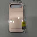 harusaki   iPhone Air Wallet Case with Hidden Card Slot - Wireless Charging Compatible iPhone 17 Air Case with Card Holder for Women and Men (Pink Gold)