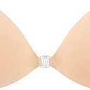 Mearter Ultra Push up Sticky Bra Pads Inserts | Double Sided Adhesive Bra Inserts | Stick on Bra for Sports Bra Swimsuit (Medium, Beige)