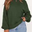 PRETTYGARDEN Womens Sweaters Spring Fashion 2026 Crew Neck Cable Knit Casual Loose Chunky Tunic Sweater Winter Clothing (L)