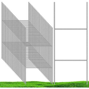 25 Pack Yard Sign Stakes MetalYard Stakes for Signs 16.5x7 Inches, Signs Yard Stake for Real Estate Sale Signs,Custom Outdoor Sign