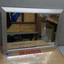 Amorho 22x30 Inch Bathroom Mirror Silver, Thick Metal Framed Wall Mirrors for Over Sink, Brushed Nickel Mirror Perfect for Bedroom, Living Room, Entryway, Rectangle (Horizontal/Vertical).