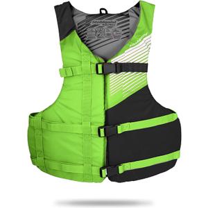 Stohlquist Fit Youth Life Jacket - Coast Guard Approved, High Mobility PFD, Buoyancy Foam, Fully Adjustable for Children Around, 75-125 lbs