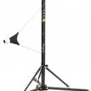ZivPlay Baseball Hitting Trainer Baseball Swing Trainer Softball and Baseball Training Equipment for Batting Practice Simulates Real Pitch Portable with Wheels Height Adjustment (Ambidextrous)
