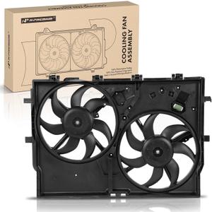 A-Premium Engine Radiator Cooling Fan Assembly Compatible with Select Ram Models - ProMaster 1500 2500 3500, 2014-2023, 3.0L/3.6L - Withouy Air Conditioning