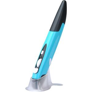 lychee Wireless Optical Pocket Pen Mouse, 2.4GHZ USB Wireless Optical Mini Air Mouse for PC Laptop Notebook Computer Mac (Blue)