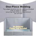HQ4US Dog Grass Pad with Integrated High Wall Tray, Litter Box Indoor Potty