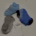 Zaples Baby Non Slip Grip Ankle Socks with Non Skid Soles for Infants Toddlers Kids Boys Girls (4-7 Years, Boys - 9 Pairs)