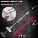 Telescoping Magnetic Sweeper Pickup Tool: Strong Magnet Pick up Nails Screws and Metal Parts Nut Bolts Steel Iron Parts Finder 35LB Pull Capacity Retractable 8.6" to 33" Telescopic Stick