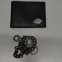 Dickies Men's RFID Everyday Leather Bifold Chain Wallet Black