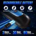 Dog Bark Deterrent Device - 3X Ultrasonic Anti-Bark Device with 5 Adjustable Levels, 30ft Range for Indoor/Outdoor Use Rechargeable & Portable for Your or Neighbor's Dog with Flashlight (Blue)