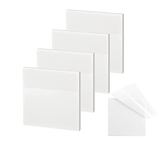Transparent Sticky Notes - 3x3 inch Clear Sticky Notes Waterproof Self-Adhesive Translucent Sticky Note Pads for Books Annotation, See Through Sticky Note (200 Sheets)(Missing Parts 3 of 4)