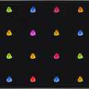 Large Black Classroom Rug 7'5"x13' Black and Colorful Classroom Carpet for Nursery Non Slip Seating Rug for Elementary, Preschool, Daycare