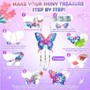 Crafts for Girls 8-12, Diamond Art Kits for Girls Ages 8-12, 3 PCS Diamond Art, DIY Suncatchers & Wind Chime Kits for Kids, Great Arts & Crafts Birthday Gift, Pretty Home/Garden/Backpack dcor