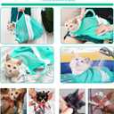 7 Pieces of Cat Bathing Supplies,Anti-Scratch Silicone Cat Shoes,Cat Claw Covers, Cat Shower Net Bag,Cat Bathing Bag,Cat Grooming Mesh Bag,Elizabethan Collar(No.3)