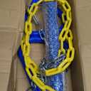 18" Trapeze Swing Bar Rings 48" Heavy Duty Plastic Coated Chains Swing Set Accessories Playground Swing Seat (Blue)