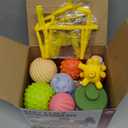 Montessori Toys Soft Stacking Building Blocks Rings Balls Sets 3 in 1 Baby Toys Bundle for Babies 6-12 Months Sensory for Toddlers 1-3 Teething Bath for Infants Learning Toy