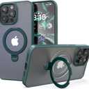Crave Stand Case for iPhone 15 Pro Max, Compatible with MagSafe - Shockproof Protection Kickstand Case - Forest Green