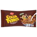 Cocoa PEBBLES Cereal, Gluten Free Rice Cereal, Family Size 32 oz Bag (EXP 11/11/26)