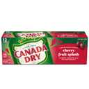 10 x Canada Dry Cherry Gingerale Fruit Splash 12oz, Pack of 12