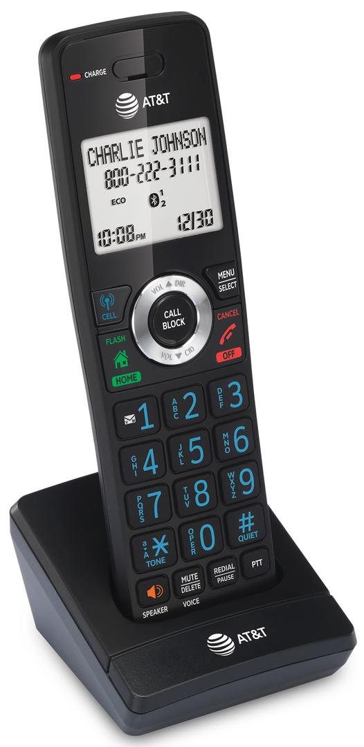 AT&T DLP70090 Expansion Cordless Handset ONLY – Compatible ONLY with DLP73290, DLP73390, DLP73490, DLP73590 Base Systems – Long Range DECT 6.0, Bluetooth Connect to Cell, Intercom, Speakerphone