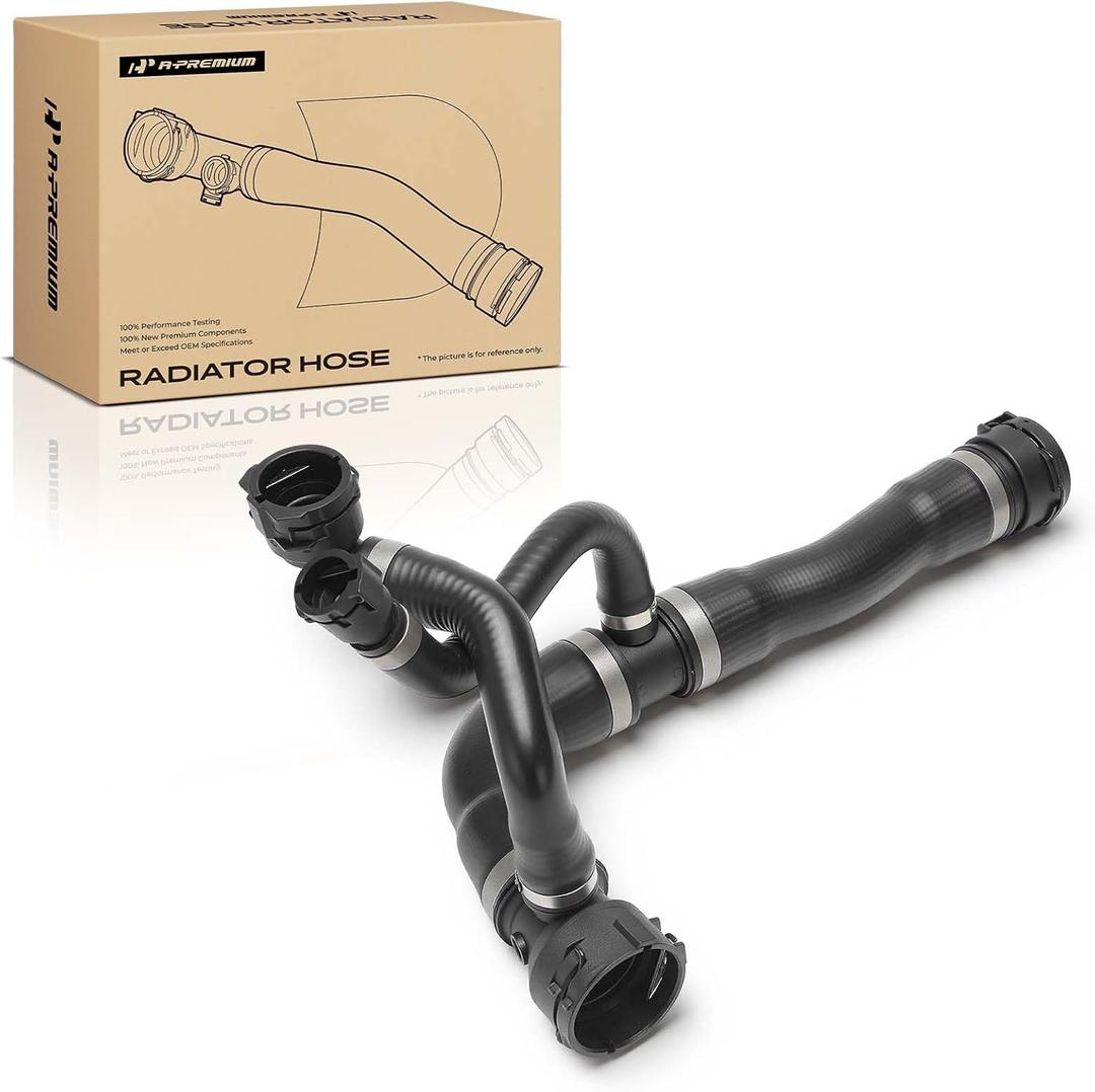 A-Premium Upper Radiator Coolant Hose to Thermostat Replacement for BMW E60 525i 530i 2004-2005 Auto Trans