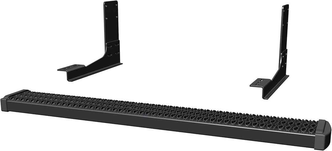 Luverne 415254-570749 Grip Step 54-Inch Black Aluminum Rear Step, Compatible with Select Dodge, Freightliner, Mercedes-Benz Sprinter 2500, 3500