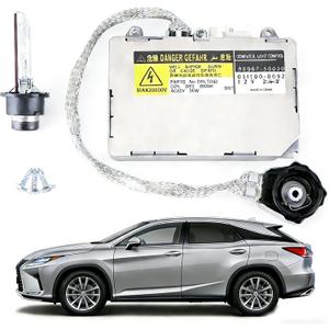 Xenon HID Headlight Ballast W/Igniter & D2S Bulb 85967-50020 Compatible with 01-05 for Lexus IS300 01-06 for Lexus LS430 02-05 for Lexus SC430 04-08 for Mazda RX-8 04-10 for Toyota Sienna