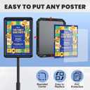 Sign Stand Holder 8.5x11 inch - Adjustable Sign Holder Stand for Display with Heavy Duty Base, Floor Standing Sign Holder for Business, Retail, Events, Offices, Trade Show(Black 8.511 inch - 1 Pack)