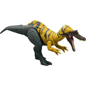 Mattel Jurassic World Dinosaur Toys with Roar Sound & Attack Action, Wild Roar Posable Figures, Physical & Connected Digital Play Ceratosuchops