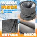 Winter Neck Warmer for Men & Women, Fleece Neck Gaiter Face Scarf, Hunting essentials Nose Warmer, Outdoor Gear Mask (Grey)